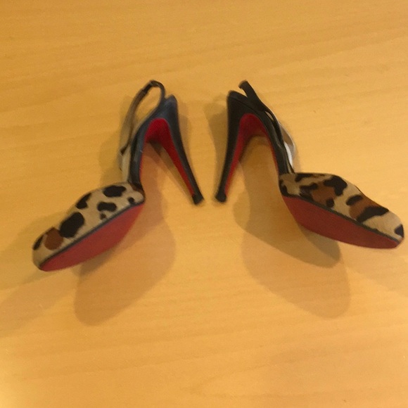 Louboutin Stiletto Heels Leopard Print - Picture 3 of 7